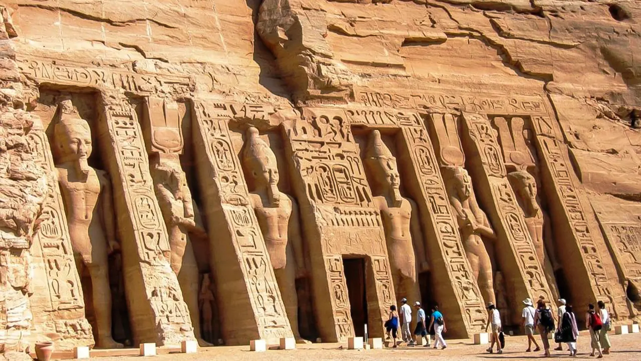 Abu Simbel Temple with transitions