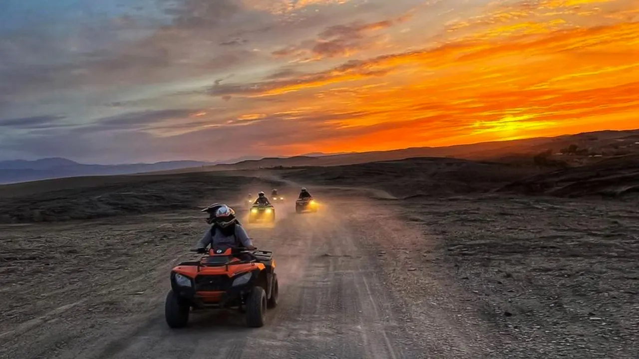 Agafay Desert Sunset, Camel Ride, Dinner and Show