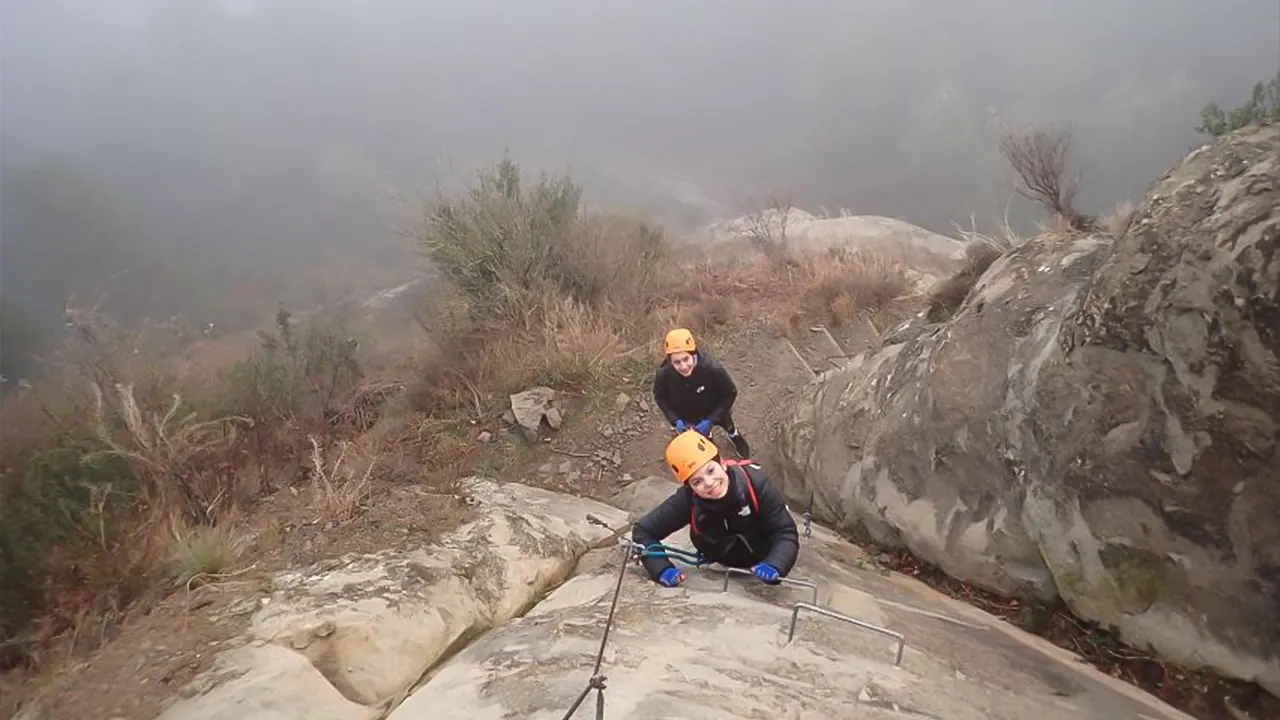 Via Ferrata Baumes Corcades in Centelles