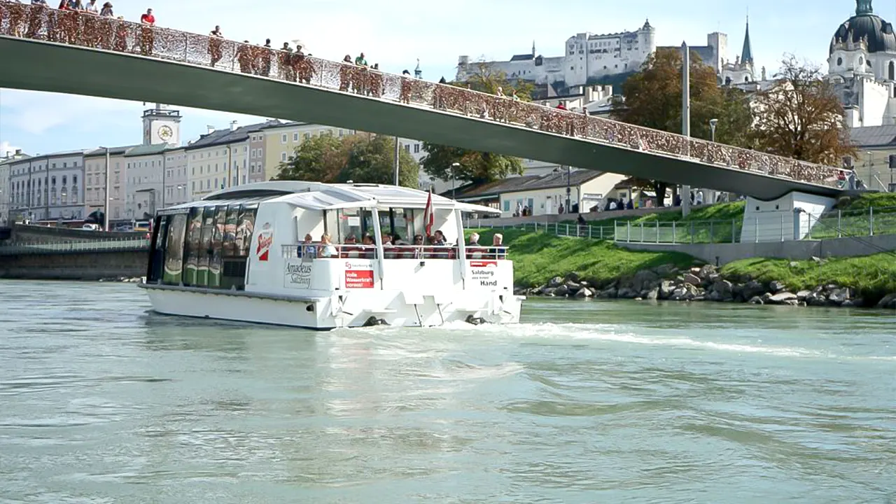 Boat Ride to Hellbrunn and Palace Visit