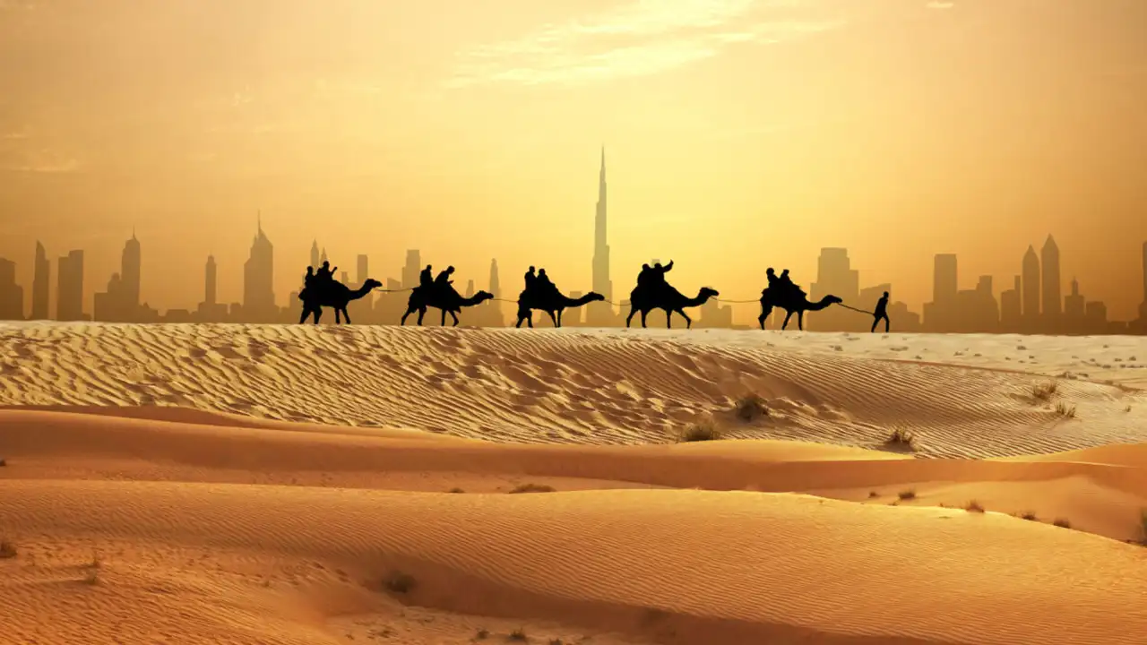 Immerse yourself in the magic of the desert landscape in one of the most stunning destinations, Dubai. Enjoy a unique tourist experience among the sand dunes, camel rides, and thrilling hot air balloon adventures.