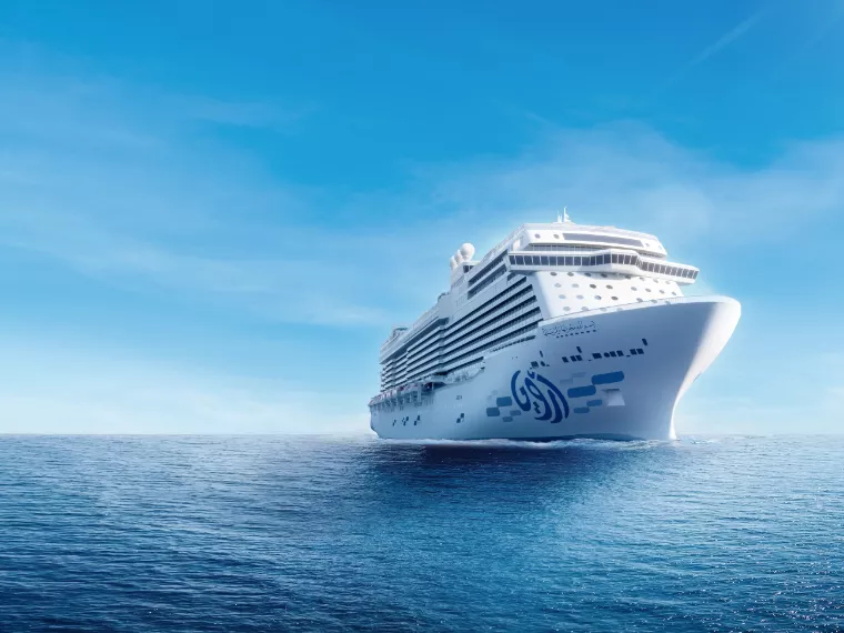 AROYA Cruises AROYA cruise offers a luxury sailing experience with Arabic hospitality, fine dining, entertainment, and elegant cabins with beautiful sea views.