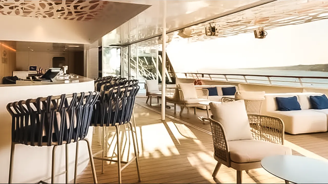 Favolosa Costa Favolosa: Luxurious cruise ship with elegant décor, comfortable cabins, and balconies. Offers premium services and modern amenities.