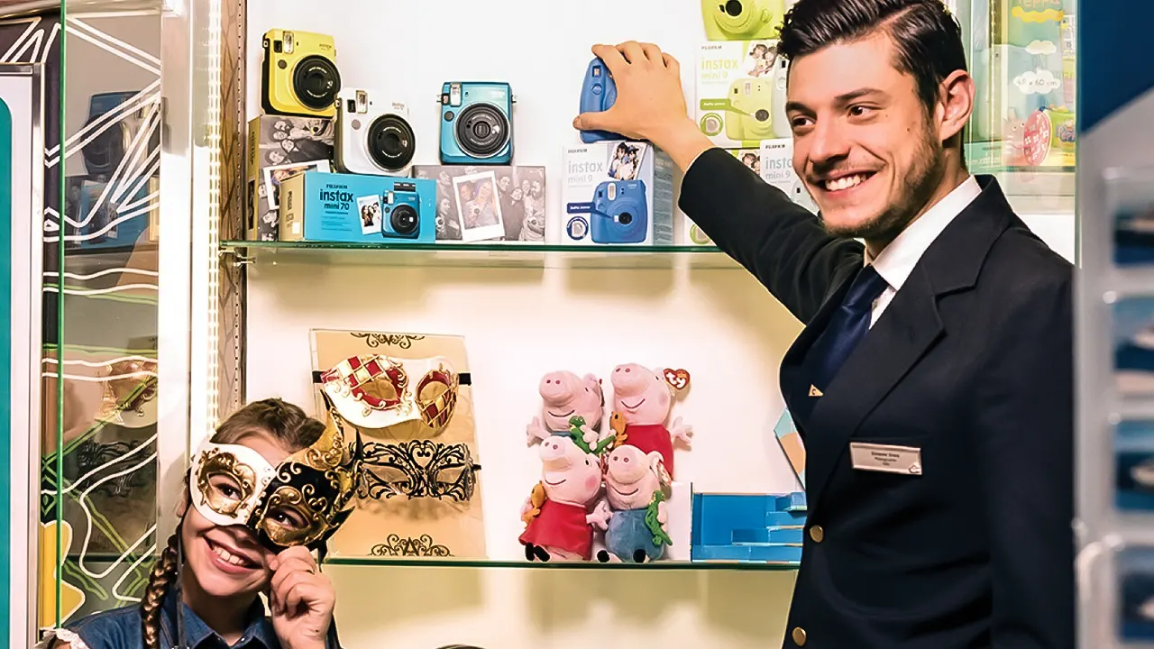 Smeralda "The Costa Smeralda cruise ship offers luxurious sea journeys, featuring upscale dining and diverse entertainment facilities."