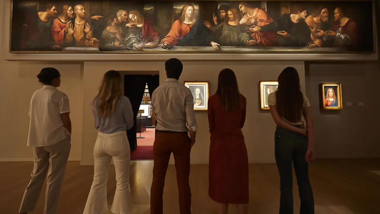 Pinacoteca gallery and Da Vinci codex