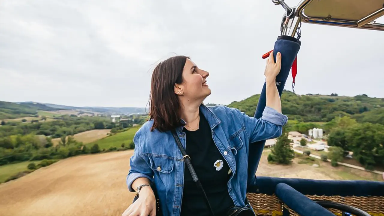 Balloon Flight Over Tuscany